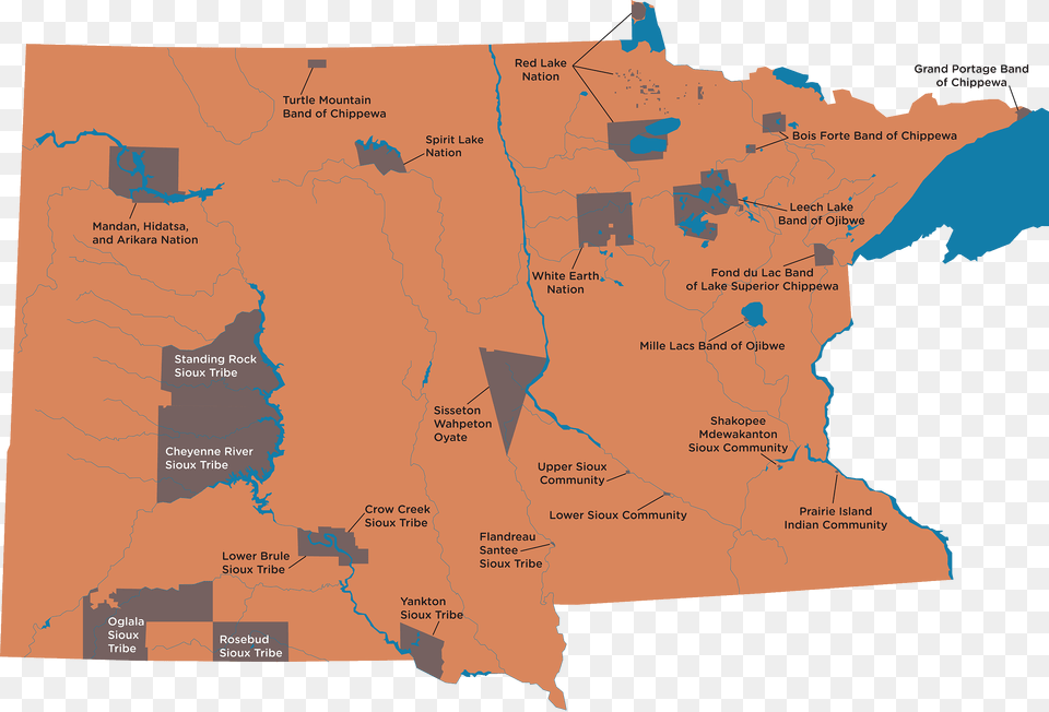 Native Nations Map Map Of Minnesota, Atlas, Chart, Diagram, Plot Free Transparent Png