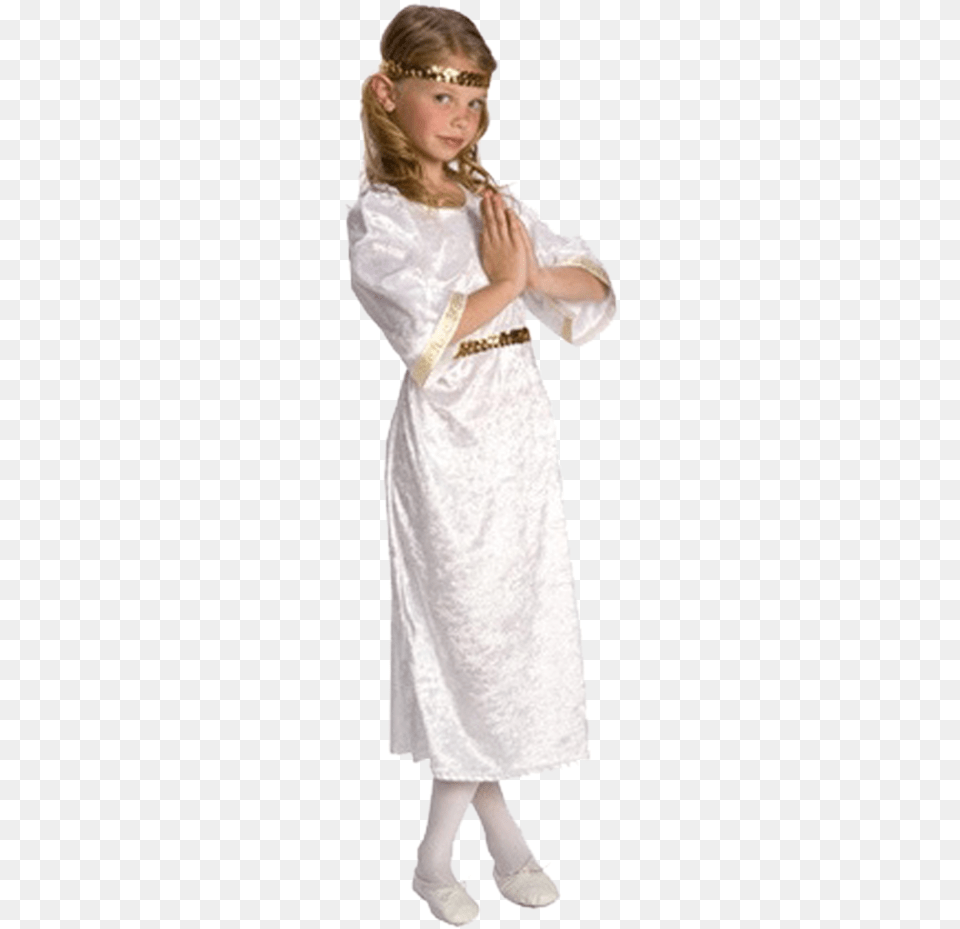 Nativity Angel Costume Gown, Child, Clothing, Person, Girl Free Png Download