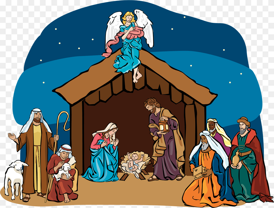 Nativity Clipart Baby Jesus Manger Nativity Clipart, Countryside, Hut, Building, Nature Free Png