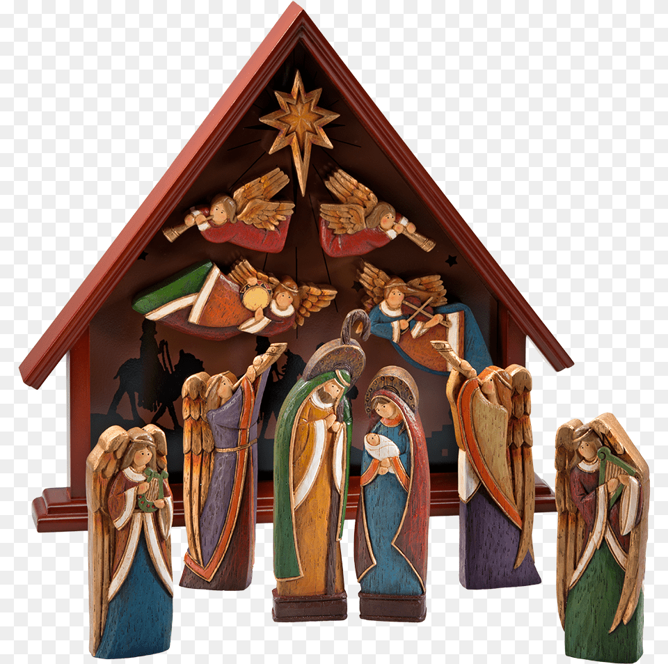 Nativity Crib House Holy Family Nativity Scene, Building, Altar, Architecture, Prayer Free Transparent Png
