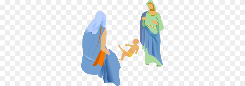 Nativity Scene Christmas Tree Church Nativity Of Jesus, Adult, Female, Person, Woman Png Image