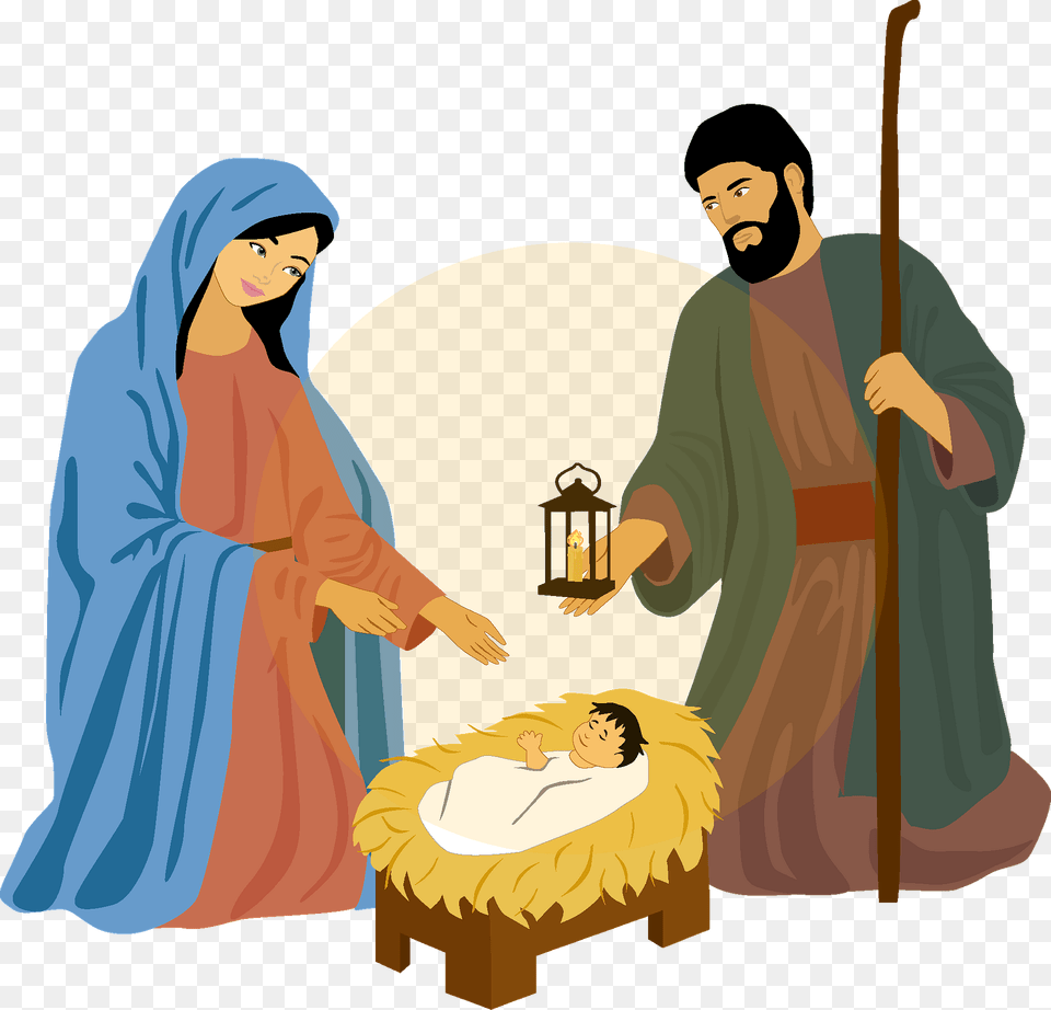 Nativity Scene Clipart, Adult, Person, Female, Woman Png