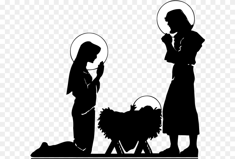 Nativity Silhouette Clip Art, Stencil, Adult, Male, Man Png Image