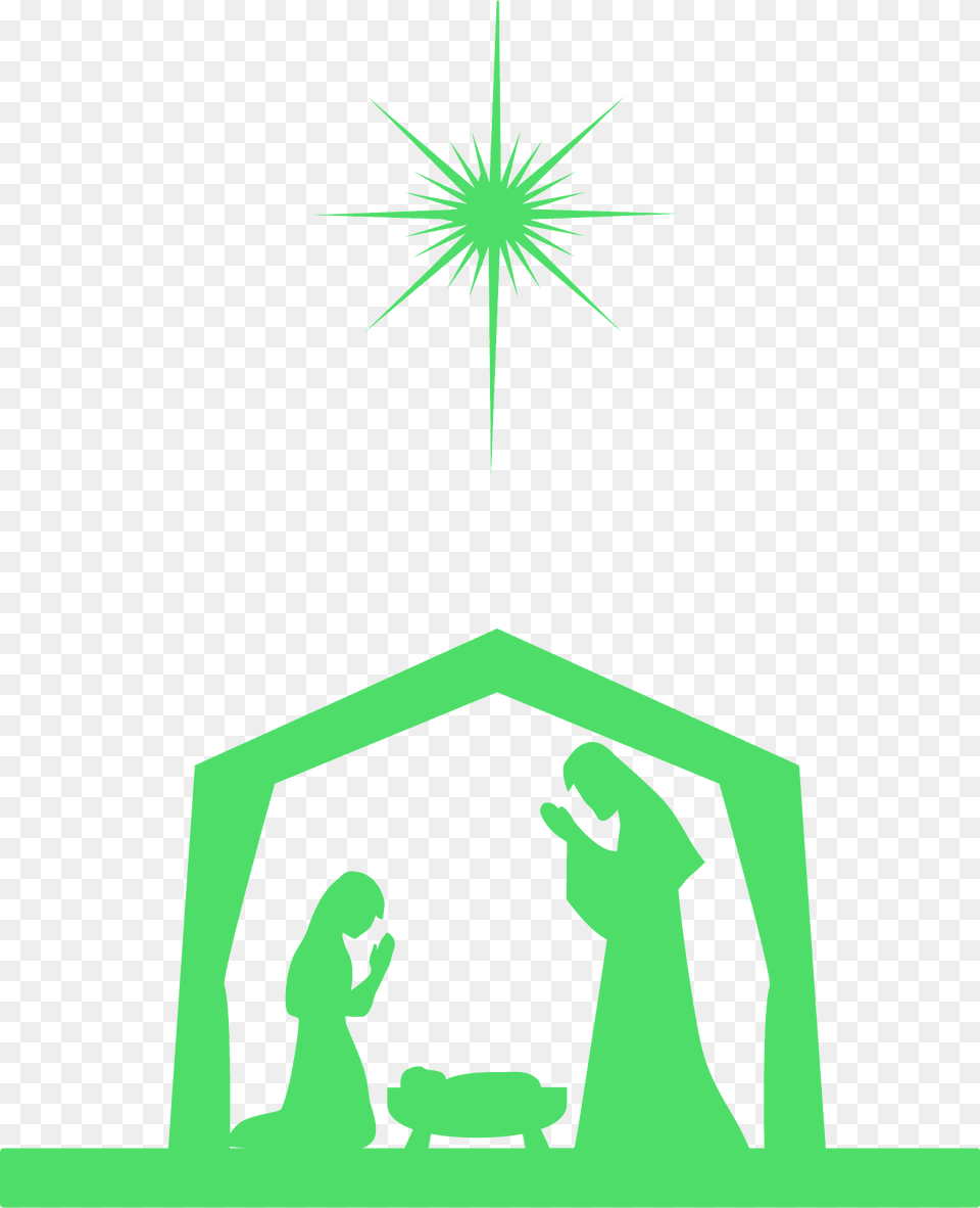 Nativity Stable Silhouette, Altar, Architecture, Building, Church Free Png Download