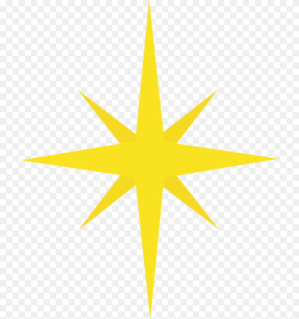 Nativity Star Sparkle Black And White, Star Symbol, Symbol, Cross Png Image