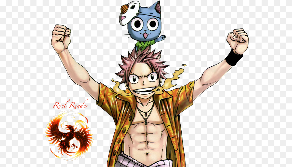 Natsu 2 Photo Natsuhappy2b Natsu Dragneel, Adult, Book, Comics, Female Png