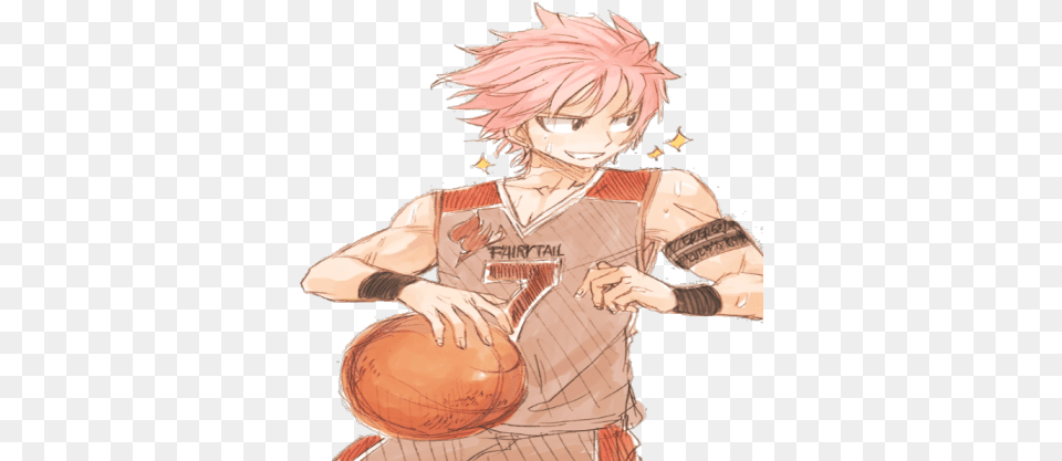 Natsu Dragneel Basketball Uniform Roblox Fairy Tail Natsu Basketball, Book, Comics, Publication, Baby Free Png