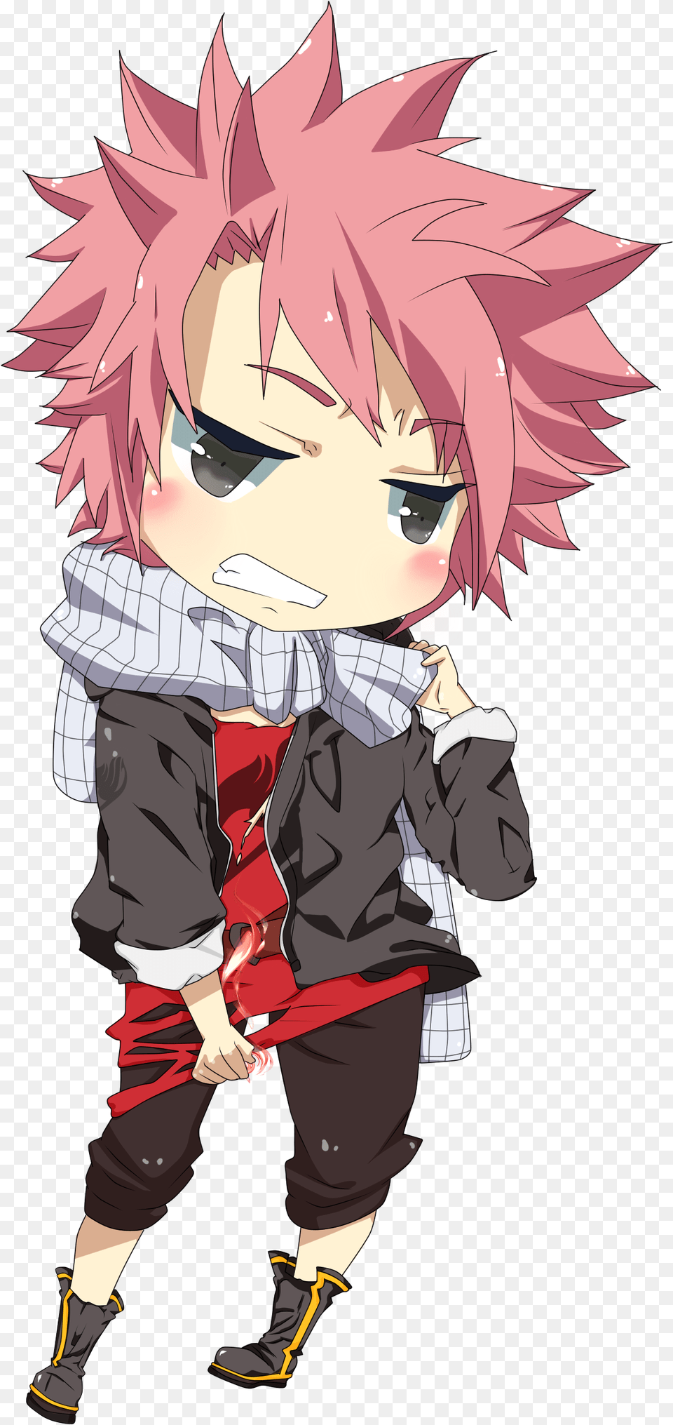 Natsu Dragneel Chibi Fairy Tail, Book, Publication, Comics, Baby Png
