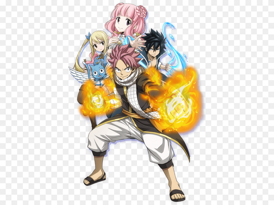 Natsu Dragneel Fairy Tail New Character, Book, Comics, Publication, Person Png Image