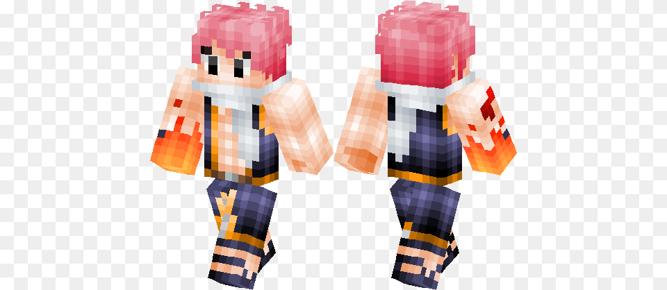 Natsu Dragneel Minecraft Skin, Person, Baby, Toy Free Transparent Png