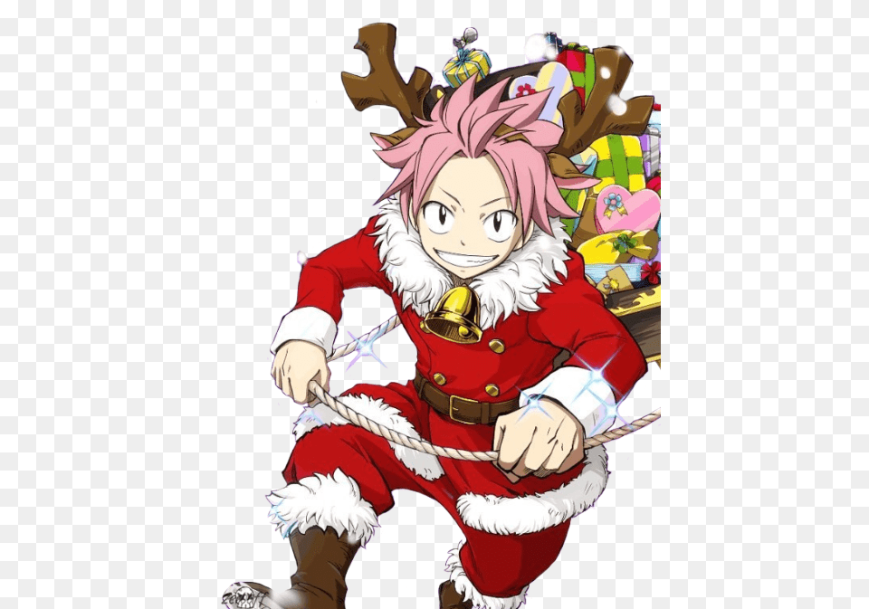 Natsu Fairy Tail Natsu Christmas, Publication, Book, Comics, Baby Png