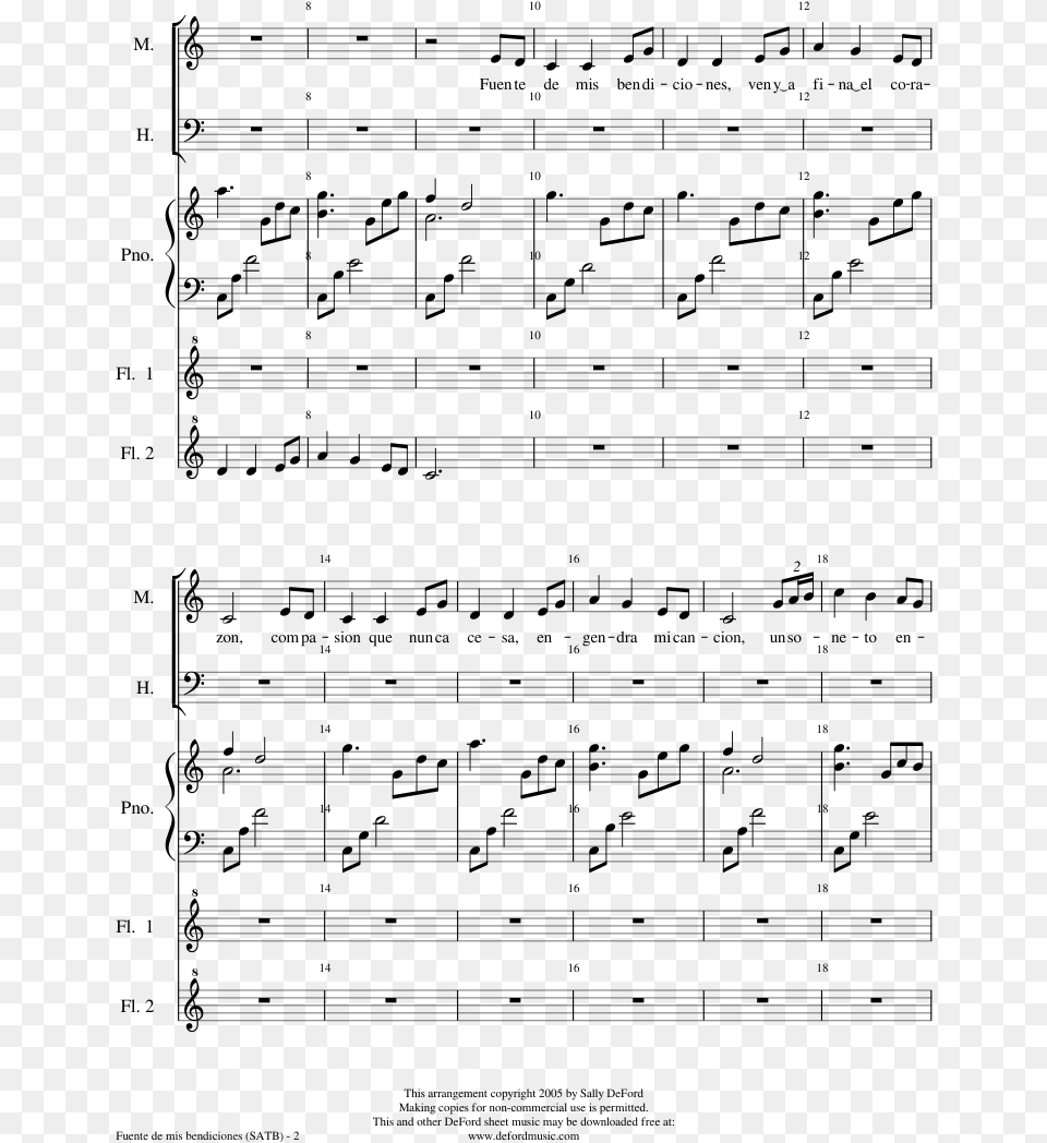 Natsukage Sheet Music, Gray Free Png