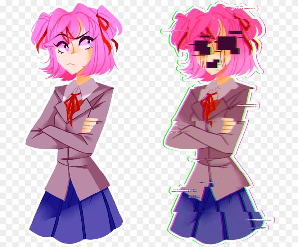 Natsuki Death Transparent Sayori Death Drawing, Book, Publication, Comics, Formal Wear Png Image