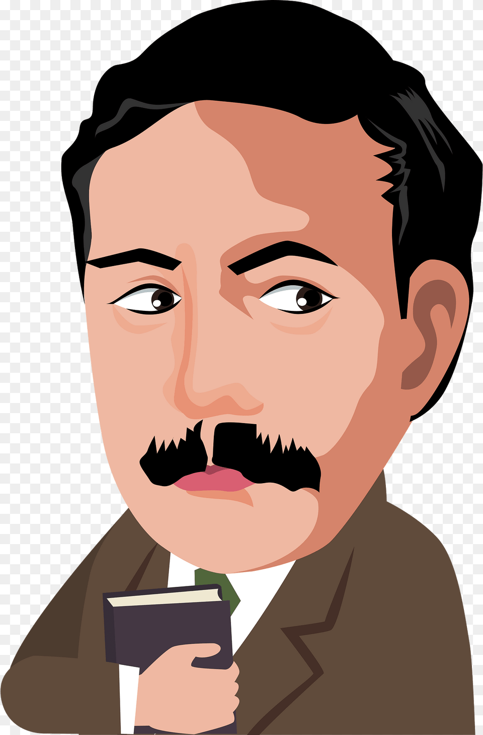 Natsume Soseki Clipart, Adult, Face, Head, Male Free Transparent Png