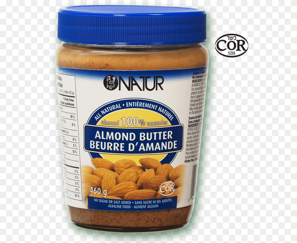 Natur Almond Butter Beurre D Amande Natur, Food, Can, Tin, Produce Png Image