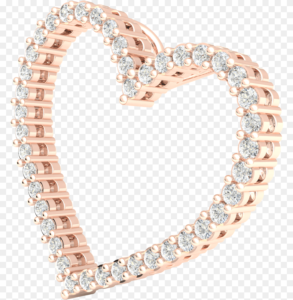 Natural 0 5ct Round Cut Diamond 10k Gold Pendant Ladies Heart, Accessories, Gemstone, Jewelry, Earring Free Png