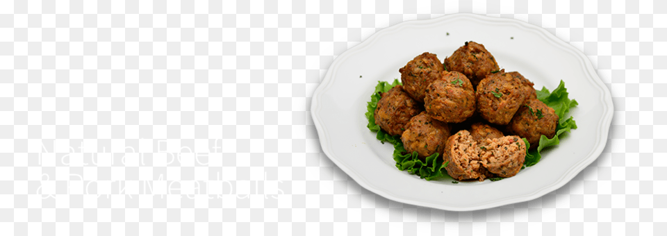 Natural Beef And Pork Meatballs Meatball, Food, Meat, Plate Png Image