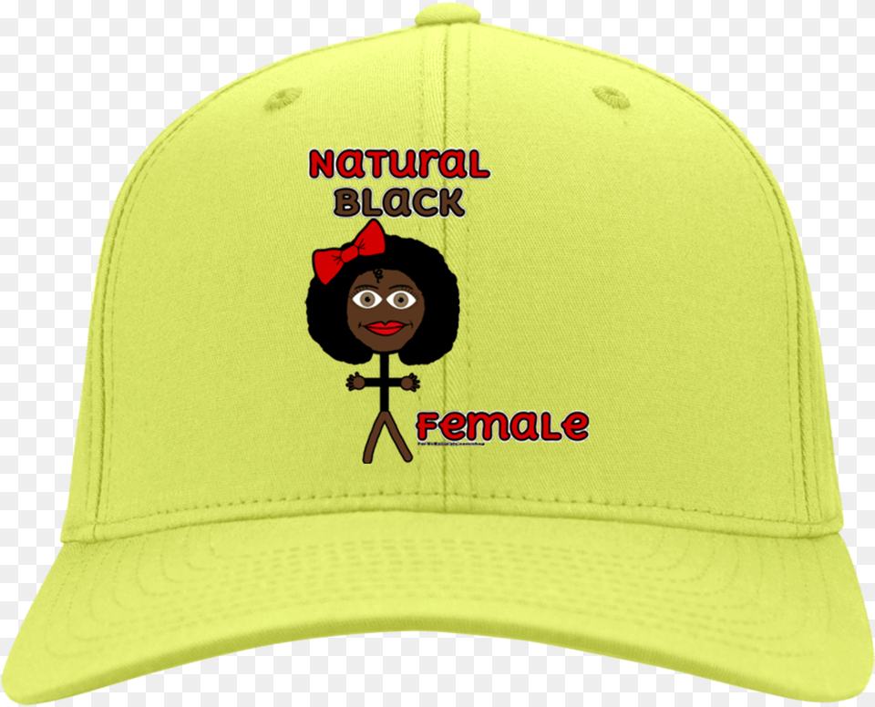 Natural Black Female Twill Cap 20 Baseball Cap, Baseball Cap, Clothing, Hat, Baby Free Png