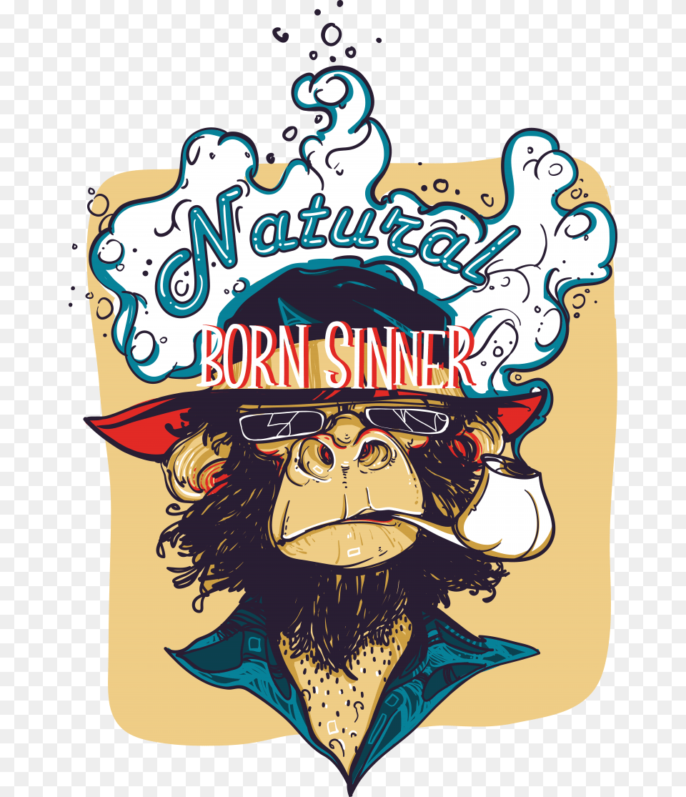 Natural Born Sinner Buy T Shirt Design Illustration, Book, Publication, Comics, Adult Free Png