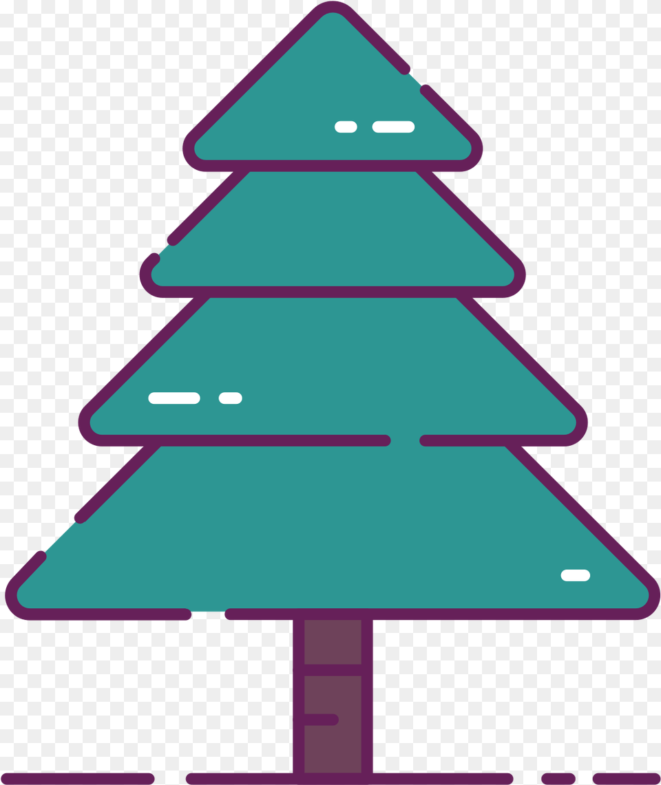 Natural Christmas Tree Clip Art Christmas Tree Presents Clip Art, Sign, Symbol, Triangle, Road Sign Png Image