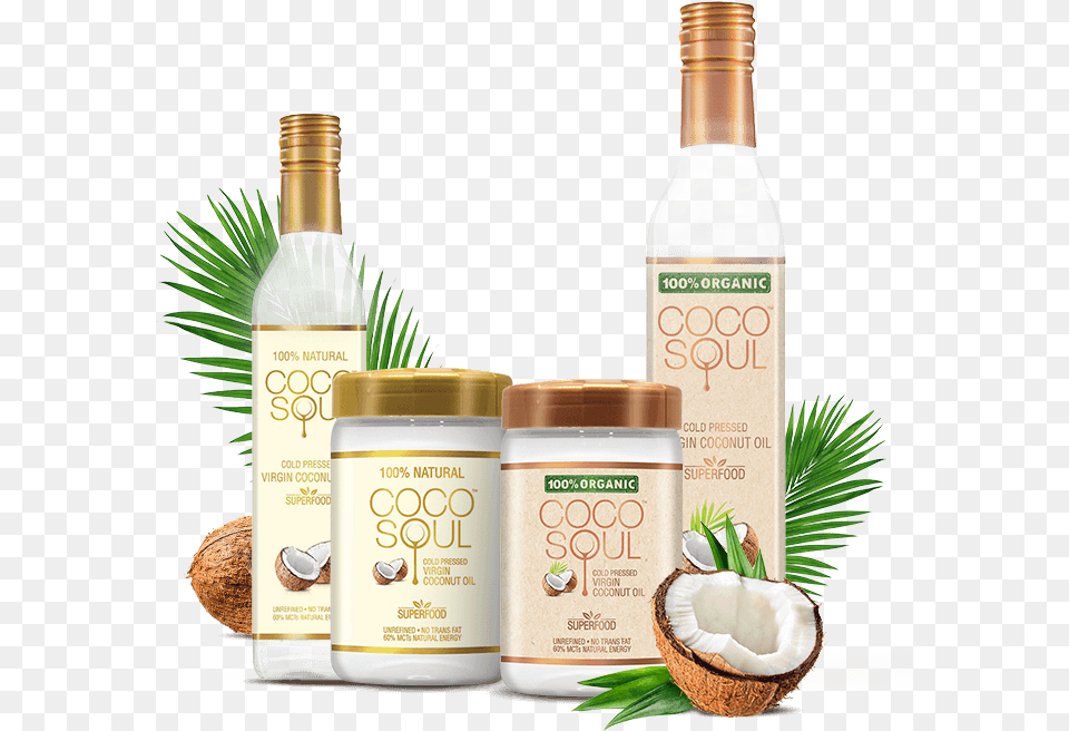 Natural Coconut Oil For Cooking Coco Soul Coconut Oil, Food, Fruit, Plant, Produce Free Png Download