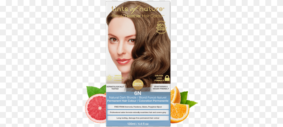 Natural Dark Blonde Hair Dye 6n Tints Of Nature 6n, Grapefruit, Advertisement, Citrus Fruit, Produce Free Png Download