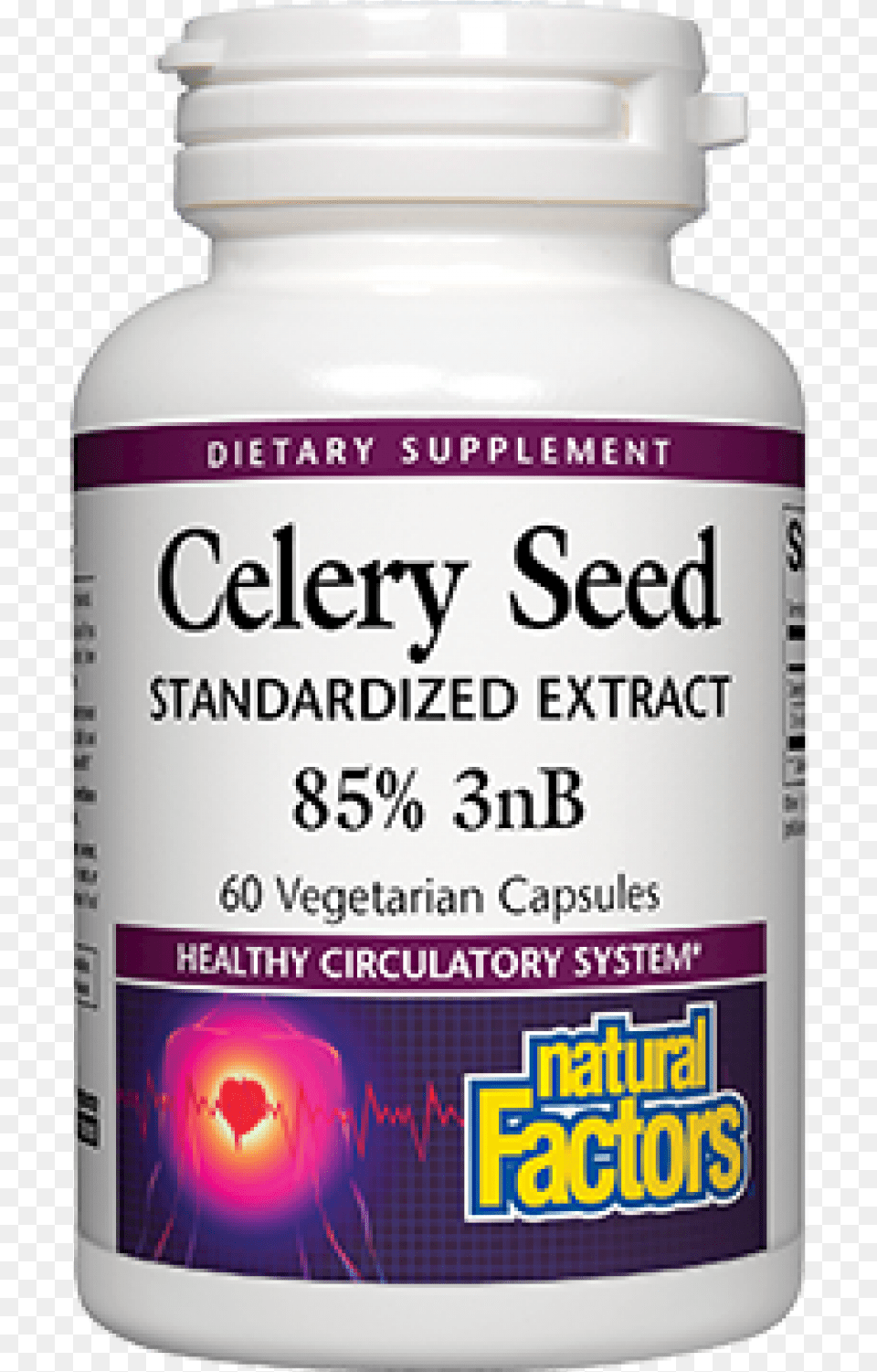 Natural Factors Celery Seed Extract 85 3nb 60 Caps Natural Factors Advanced Cholesterol, Astragalus, Flower, Plant, Mailbox Png Image