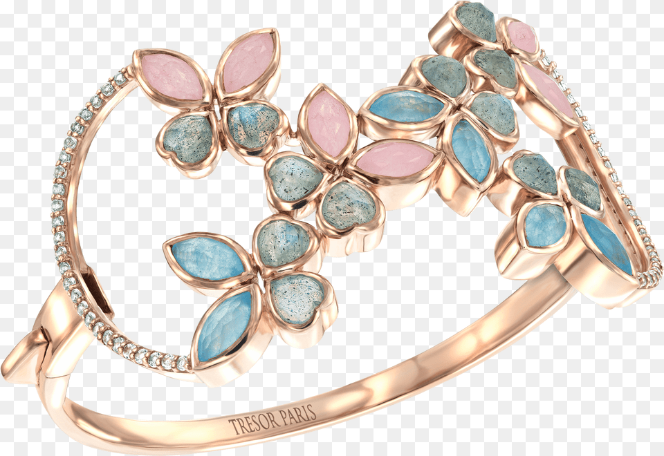 Natural Gemstone Butterfly Bangle, Accessories, Turquoise, Diamond, Jewelry Png Image