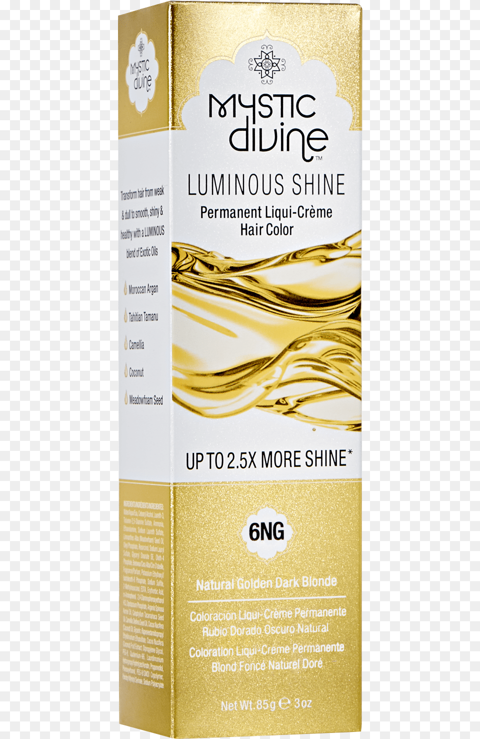 Natural Golden Dark Blonde Liqui Creme Permanent Mystic Divine Hair Color, Advertisement, Poster Png Image