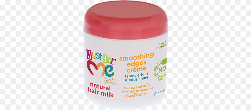 Natural Hair Milk Smooth Edges Crme Just For Me By Soft Amp Beautiful Soothing Scalp, Cosmetics, Bottle, Deodorant, Lotion Png Image