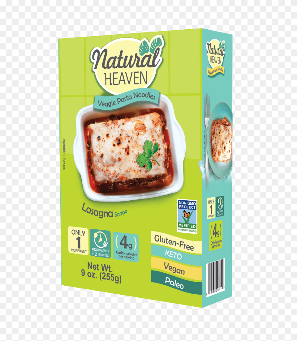 Natural Heaven Lasagna Hearts Of Palm X Oz Natural Heaven, Food, Lunch, Meal, Meat Free Png Download