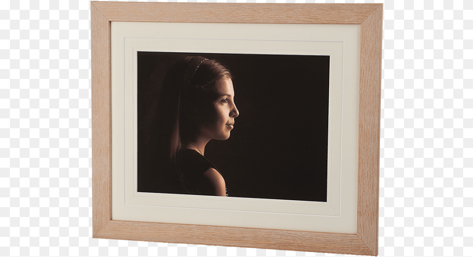 Natural Oak Wood Traditional Frame Framing Studio Portraits Picture Frame, Face, Head, Person, Photography Free Png Download