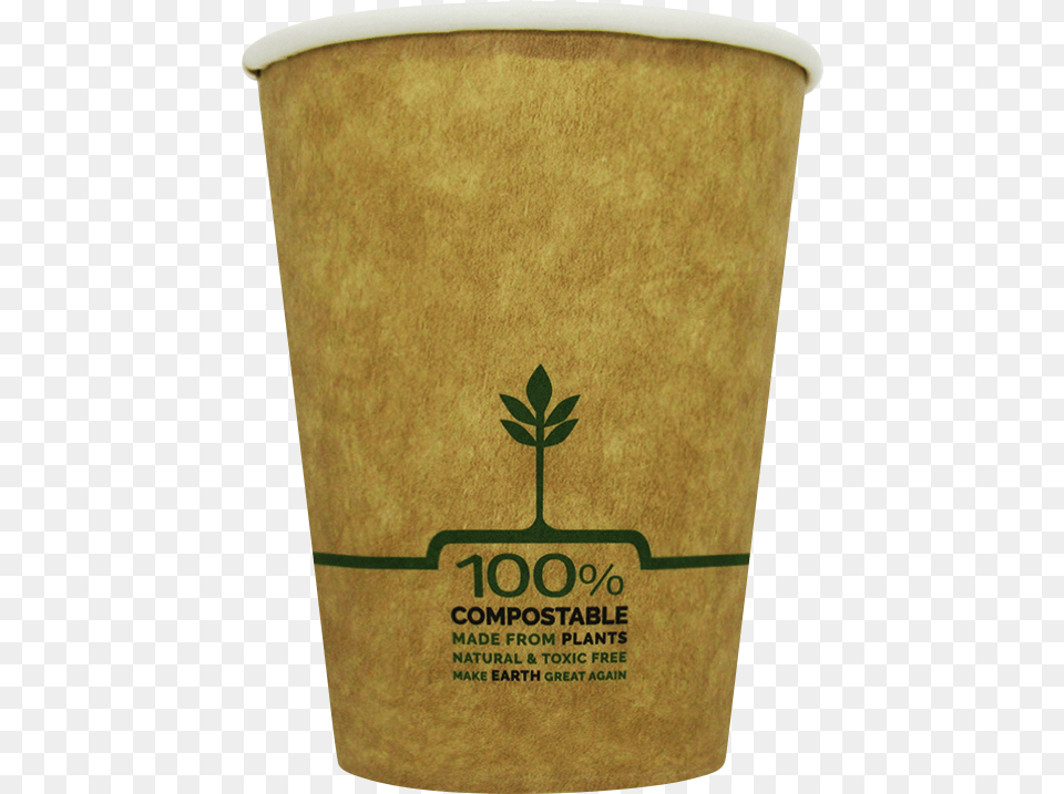 Natural Paper Coffee Cup 12oz Eco Friendly, Mailbox, Beverage, Coffee Cup Png Image