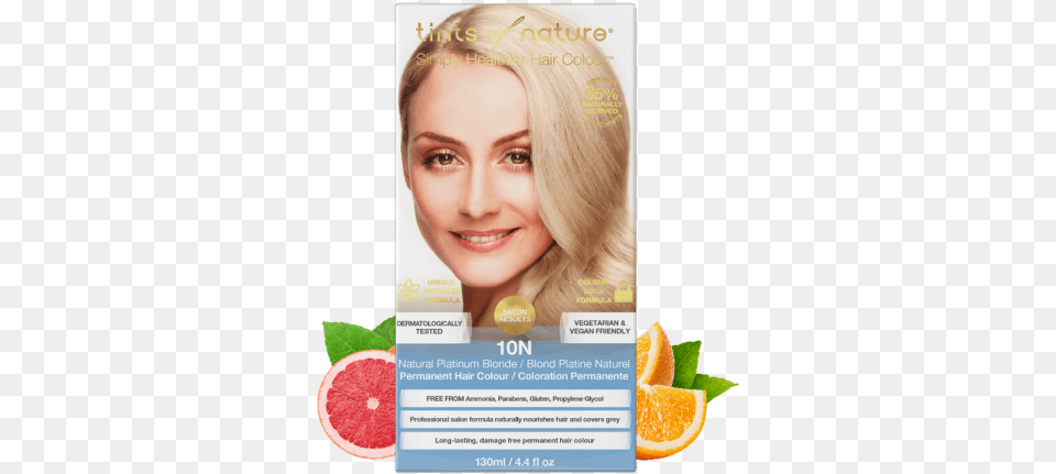 Natural Platinum Blonde Permanent Hair Dye Tints Of Nature, Grapefruit, Advertisement, Citrus Fruit, Produce Free Png