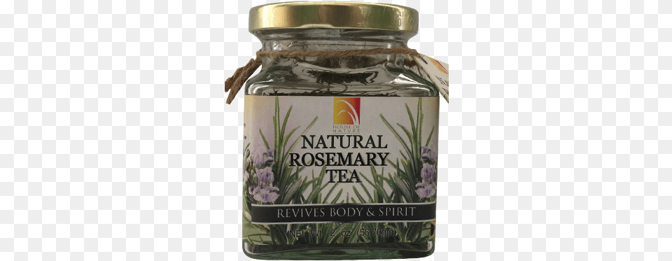 Natural Rosemary Tea Tea, Herbal, Herbs, Jar, Plant Png Image