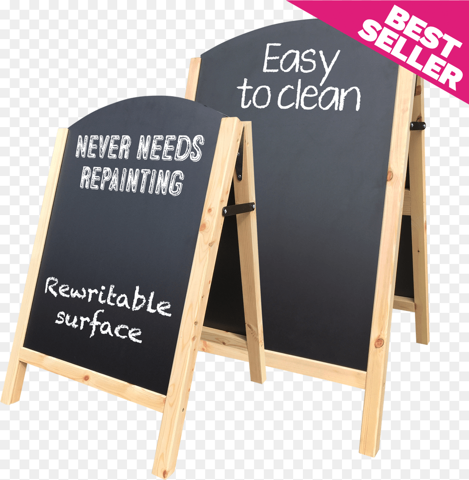Natural Wooden Framed Chalkboard A Board With Reversible Wall Panel, Blackboard Png Image