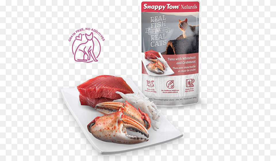 Naturals Cat Pouches Snappy Tom, Food, Meal, Dish, Animal Png Image