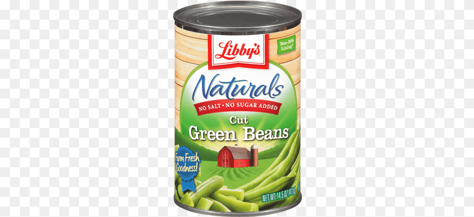 Naturals Cut Green Beans Libbys Naturals Green Beans French Style 145 Oz, Food, Ketchup, Tin, Ball Free Transparent Png