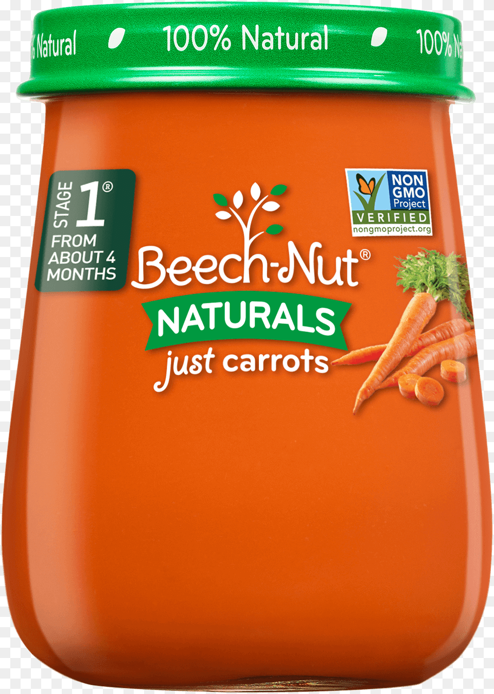 Naturals Just Carrots Jar Beech Nut Naturals Stage 1 Purees Sweet Potatoes, Carrot, Food, Plant, Produce Free Transparent Png