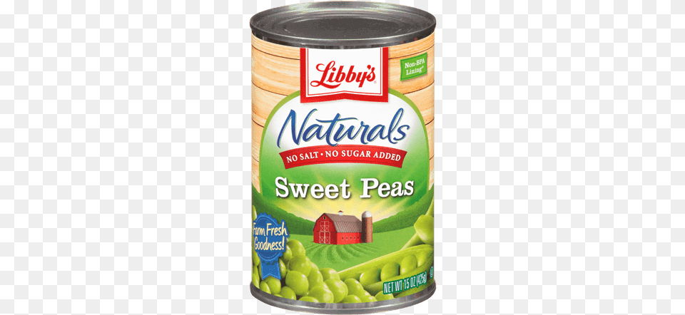 Naturals Sweet Peas Libbys Naturals Green Beans Cut 145 Oz, Tin, Ketchup, Food, Aluminium Free Transparent Png