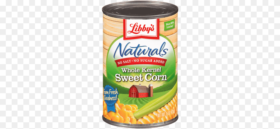 Naturals Whole Kernel Sweet Corn Libby39s Whole Kernel Sweet Corn 85 Oz Can, Food, Ketchup, Tin, Produce Free Png Download