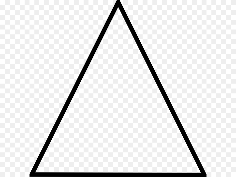 Nature Element Triangle, Gray Png