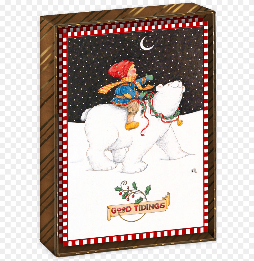 Nature Is Genius Boxed Christmas Cards Mary Engelbreit Winter Friends Holiday Note Card Set, Animal, Wildlife, Bear, Mammal Free Transparent Png