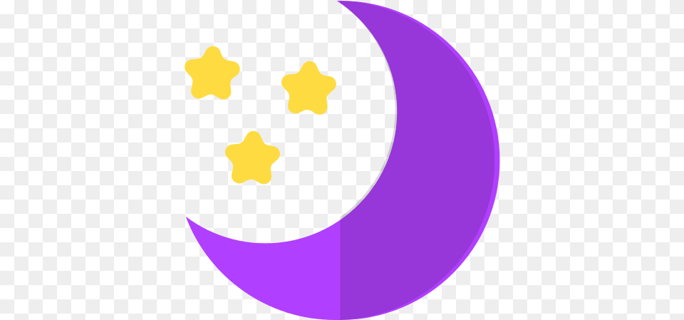 Nature Moon Stars Night Icon Of Camping And Holiday Circle, Outdoors, Symbol, Star Symbol, Astronomy Free Transparent Png
