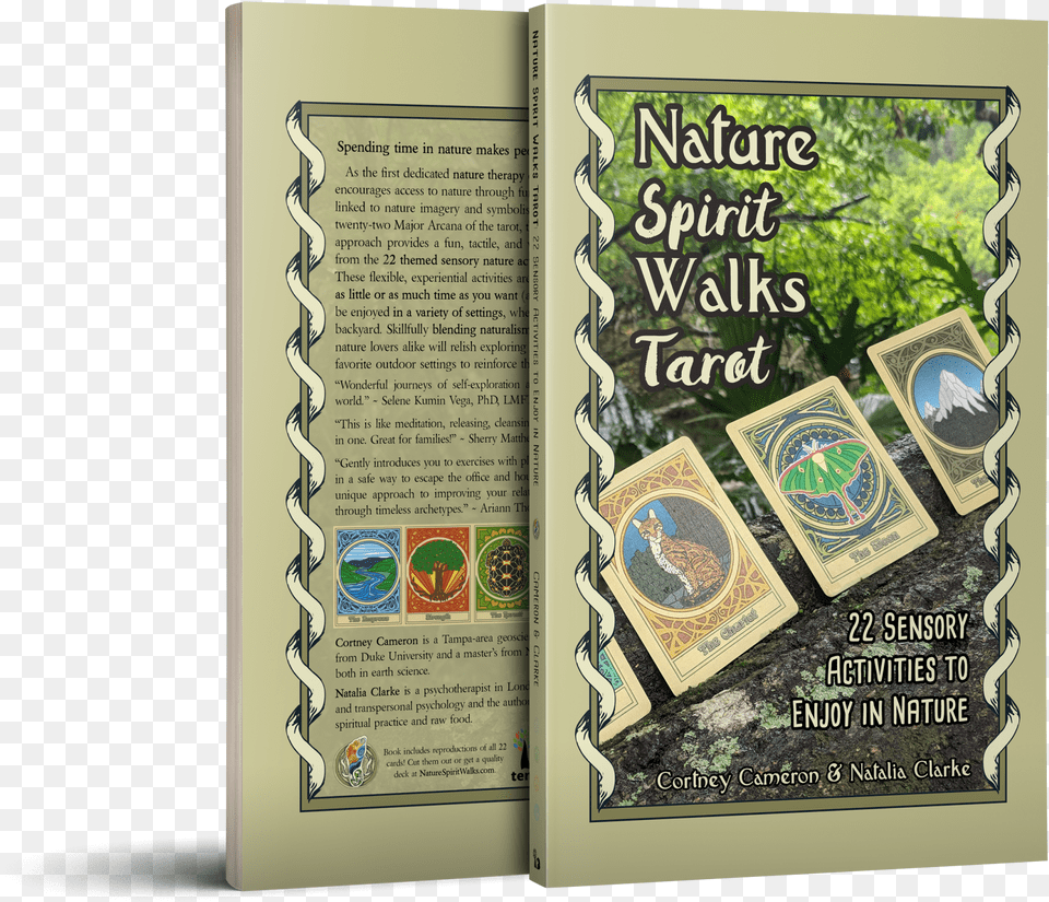 Nature Spirit Walks Tarot Book Mockup Nature Spirit Walks Tarot 22 Sensory Activities To, Advertisement, Poster, Publication, Herbal Free Transparent Png