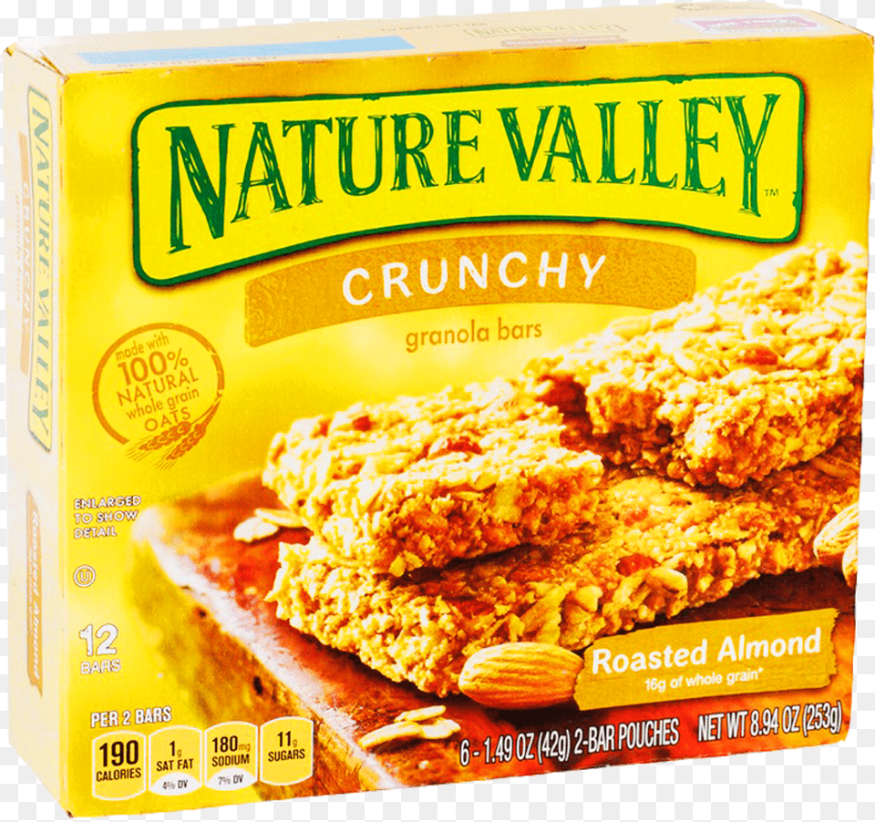 Nature Valley Crunchy Granola 12 Bars 253 Gm Nature Valley Crunchy Almond, Food, Produce, Grain Free Transparent Png