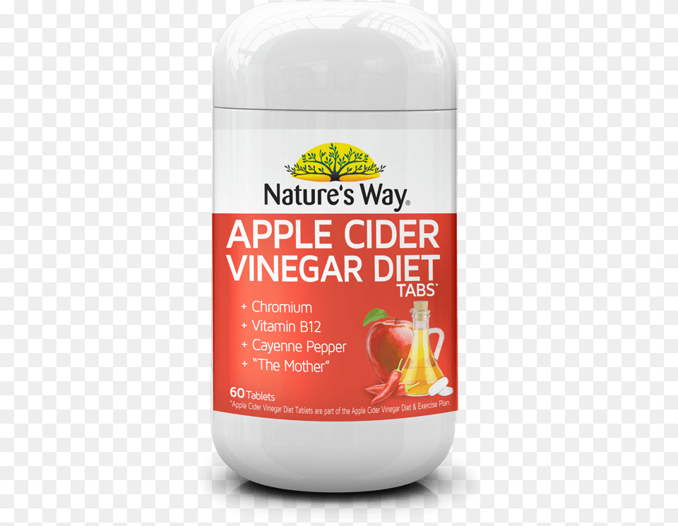 Nature39s Way Apple Cider Vinegar Diet 60 Tablets, Herbal, Herbs, Plant, Cosmetics Free Transparent Png