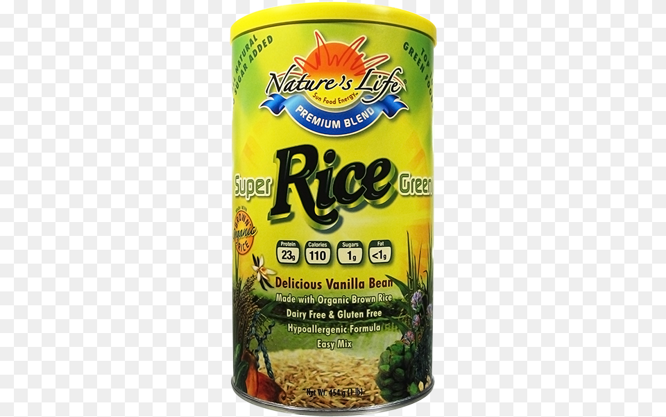 Natures Life Super Green Rice Protein Vanilla Powder 1 Nature39s Life Super Green Rice Powder Vanilla, Tin, Can, Animal, Bird Png