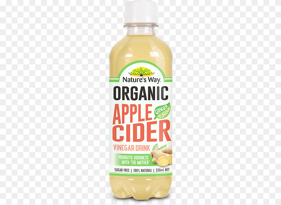 Natures Way Apple Cider Vinegar Drink Ginger, Beverage, Food, Juice, Ketchup Png