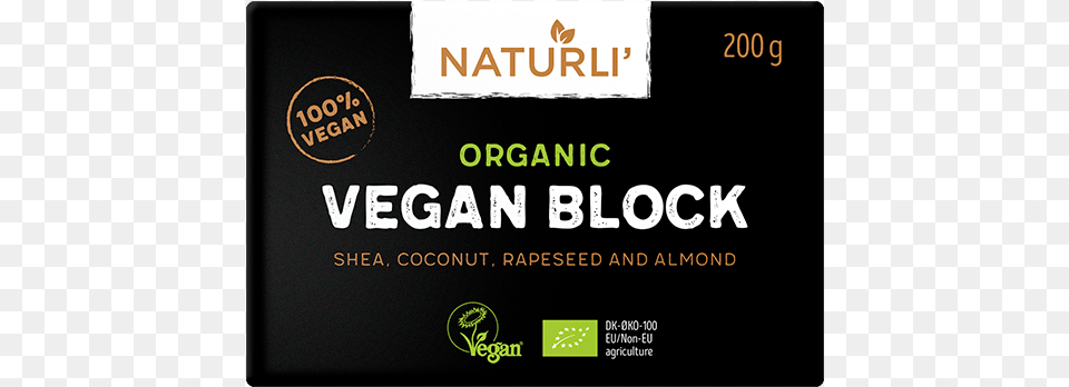 Naturli Organic Vegan Block, Text Png